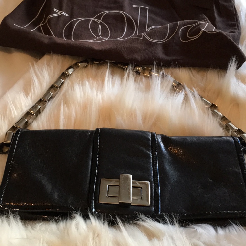 Kooba black leather handbag